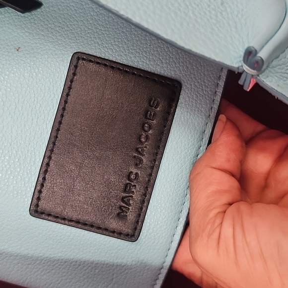 Summer, Blue, Tote, Bag, Casual, Office, Wedding, Leather, Purse, Medium, Party - Picture 4 of 9